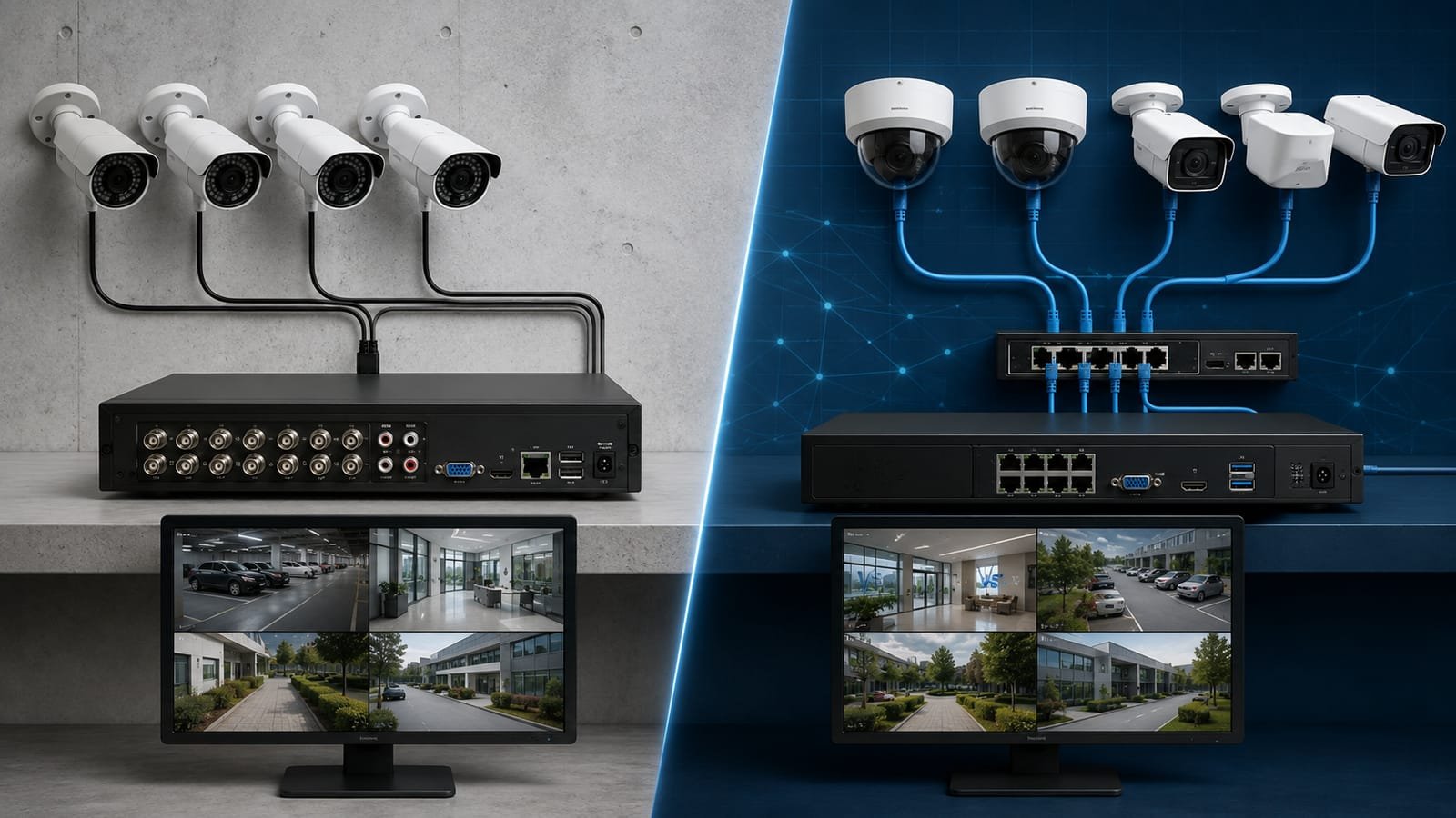 DVR vs NVR CCTV recording system comparison