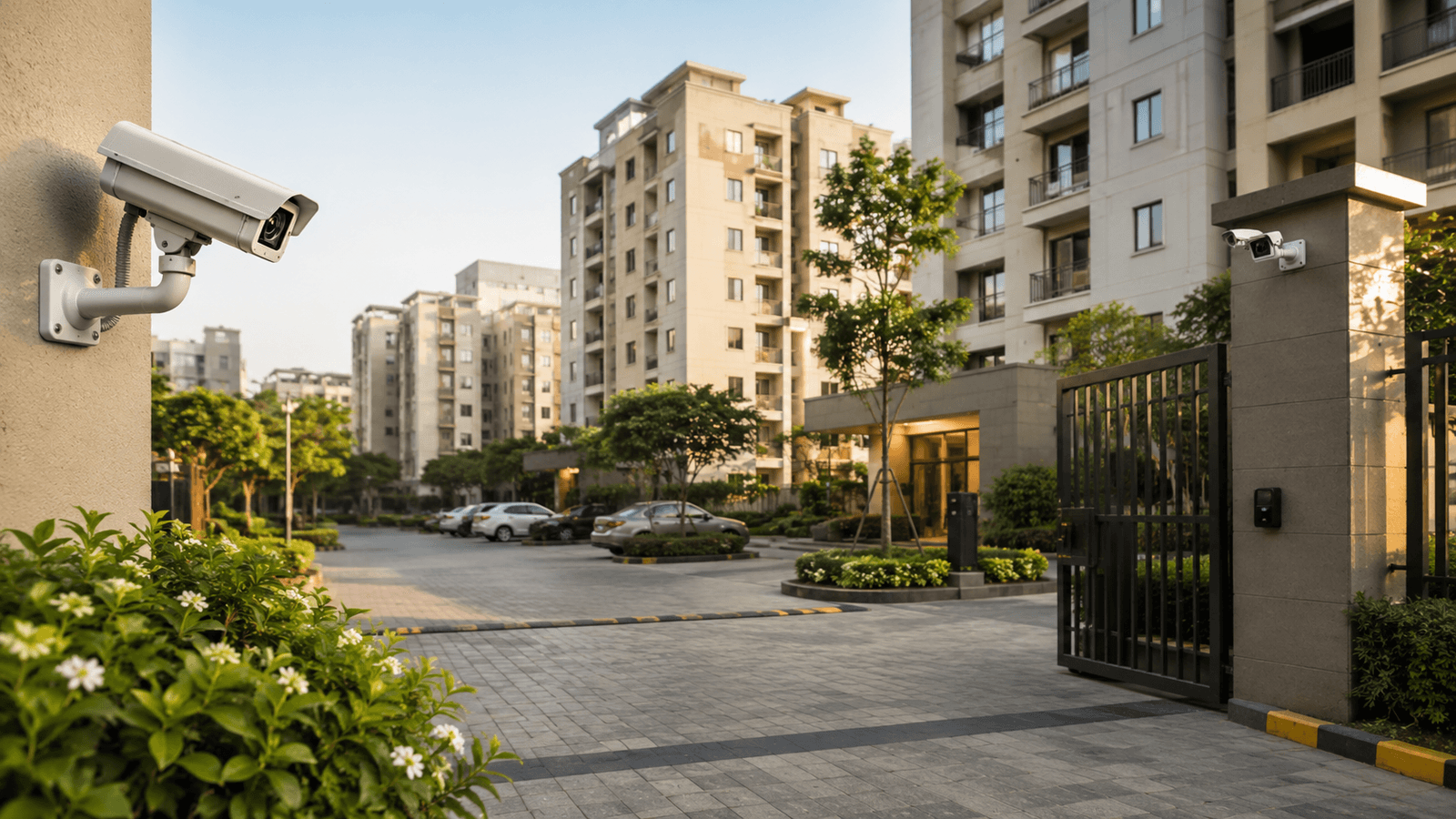 CCTV installation for a housing society in Pune and PCMC