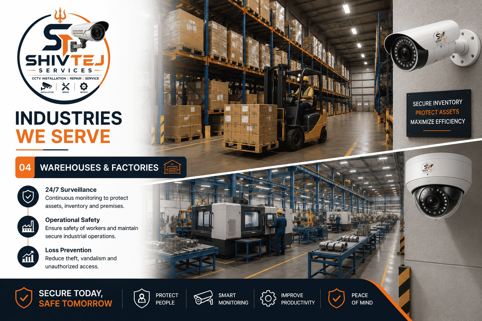 Industrial CCTV Installation